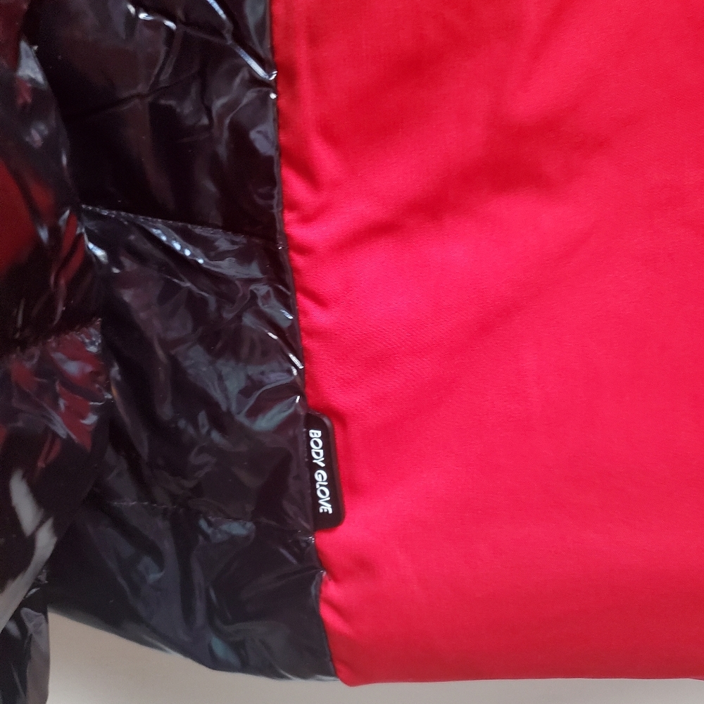 ๐SOLD๐ NWT Body Glove Puffer Coat Hooded Down Cold Ski Winter Sport Red Black - Picture 9 of 14